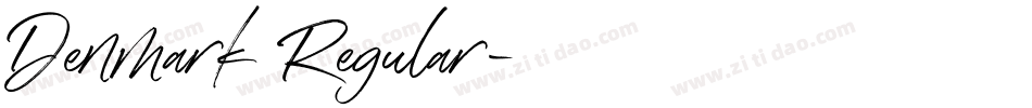 Denmark Regular字体转换